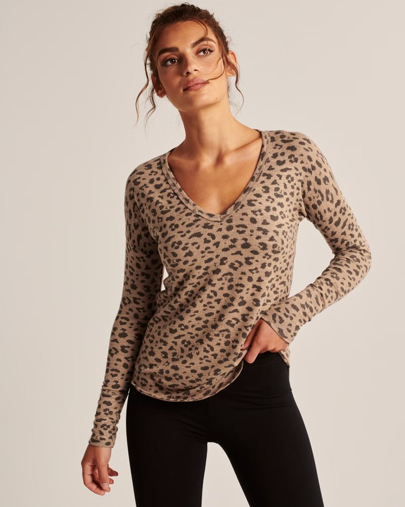 Long-Sleeve Cozy Legging Tee | Abercrombie & Fitch (US)