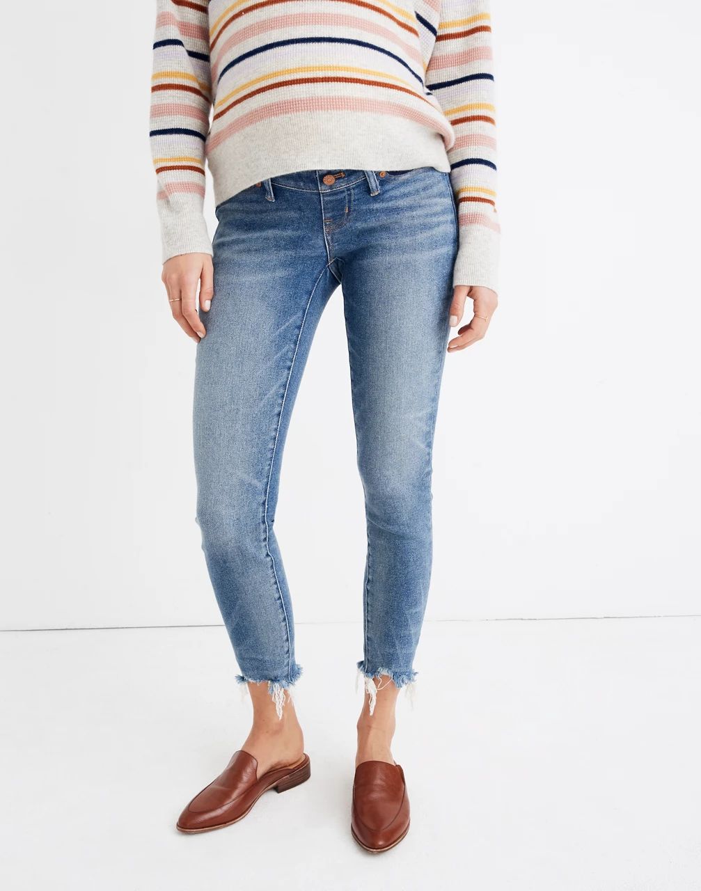 Maternity Skinny Jeans in Cordova Wash: Adjustable Edition | Madewell