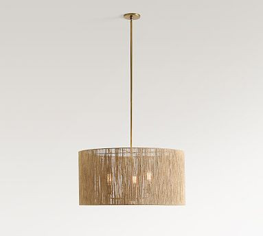 Camden Woven Drum Pendant (24"-30") | Pottery Barn (US)
