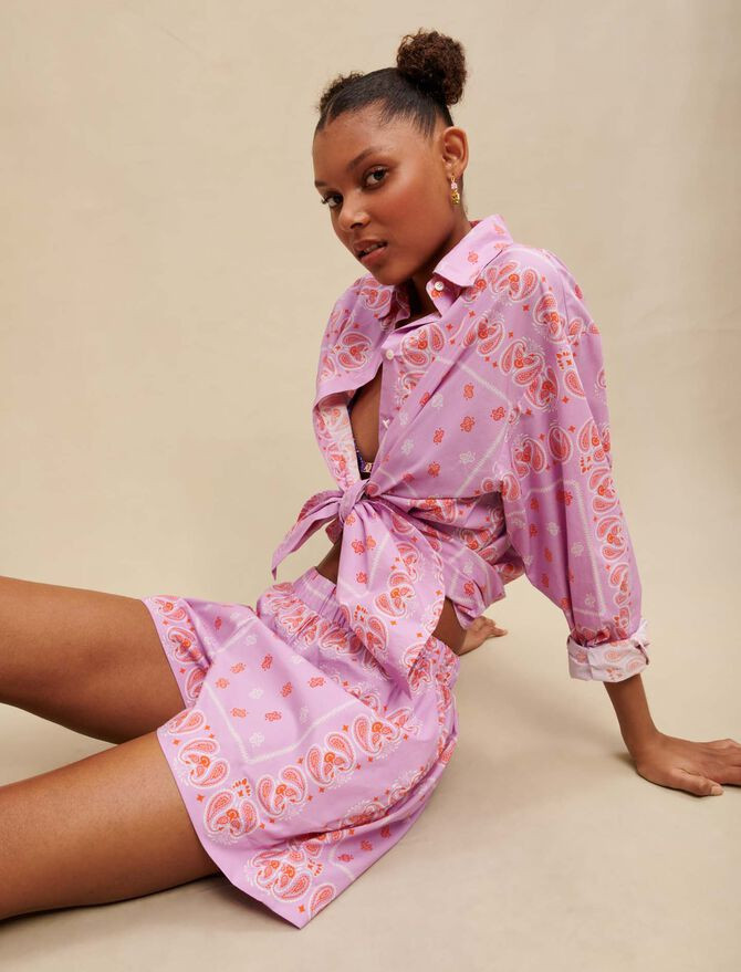 223IPANA Shorts mit Paisley-Print | Maje EU