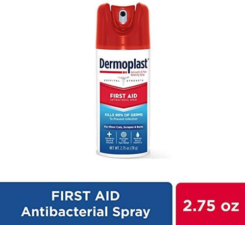 Dermoplast First Aid Spray, Analgesic & Antiseptic Spray for Minor Cuts, Scrapes and Burns, 2.75 Oun | Amazon (US)