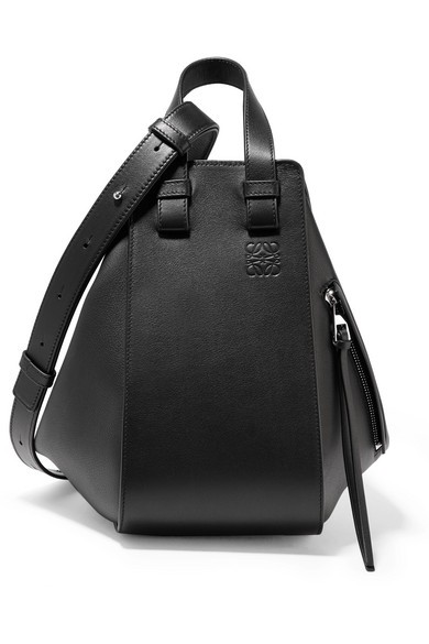 Loewe - Hammock Small Textured-leather Shoulder Bag - Black | NET-A-PORTER (US)