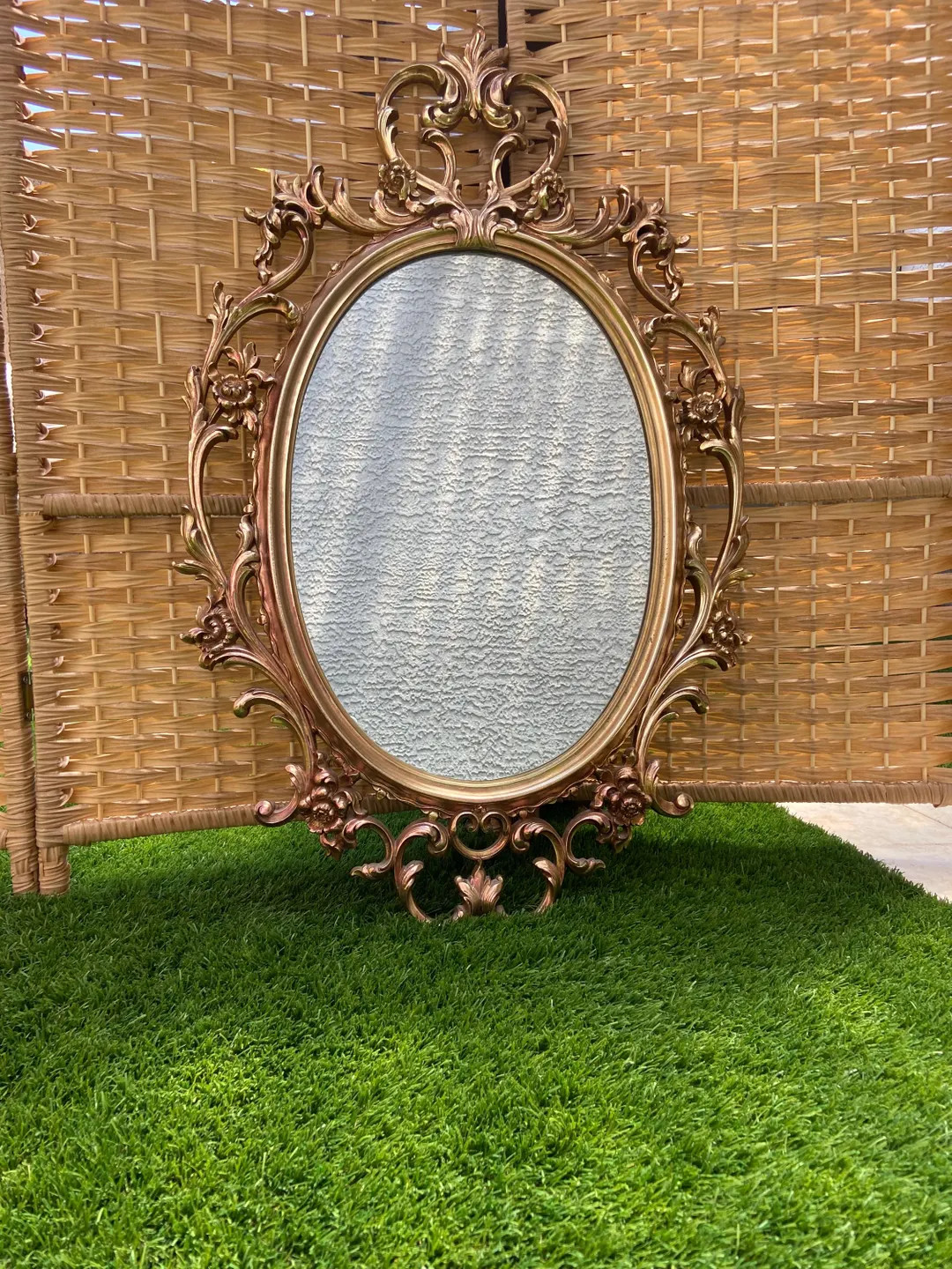 Vintage Syroco Ornate Gold Rococo Wall Mirror – Hollywood Regency Oval Mirror - Etsy | Etsy (US)