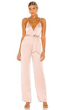 NBD Shelby Jumpsuit in Champagne from Revolve.com | Revolve Clothing (Global)