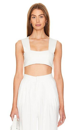 Channing Crop Top in White | Revolve Clothing (Global)