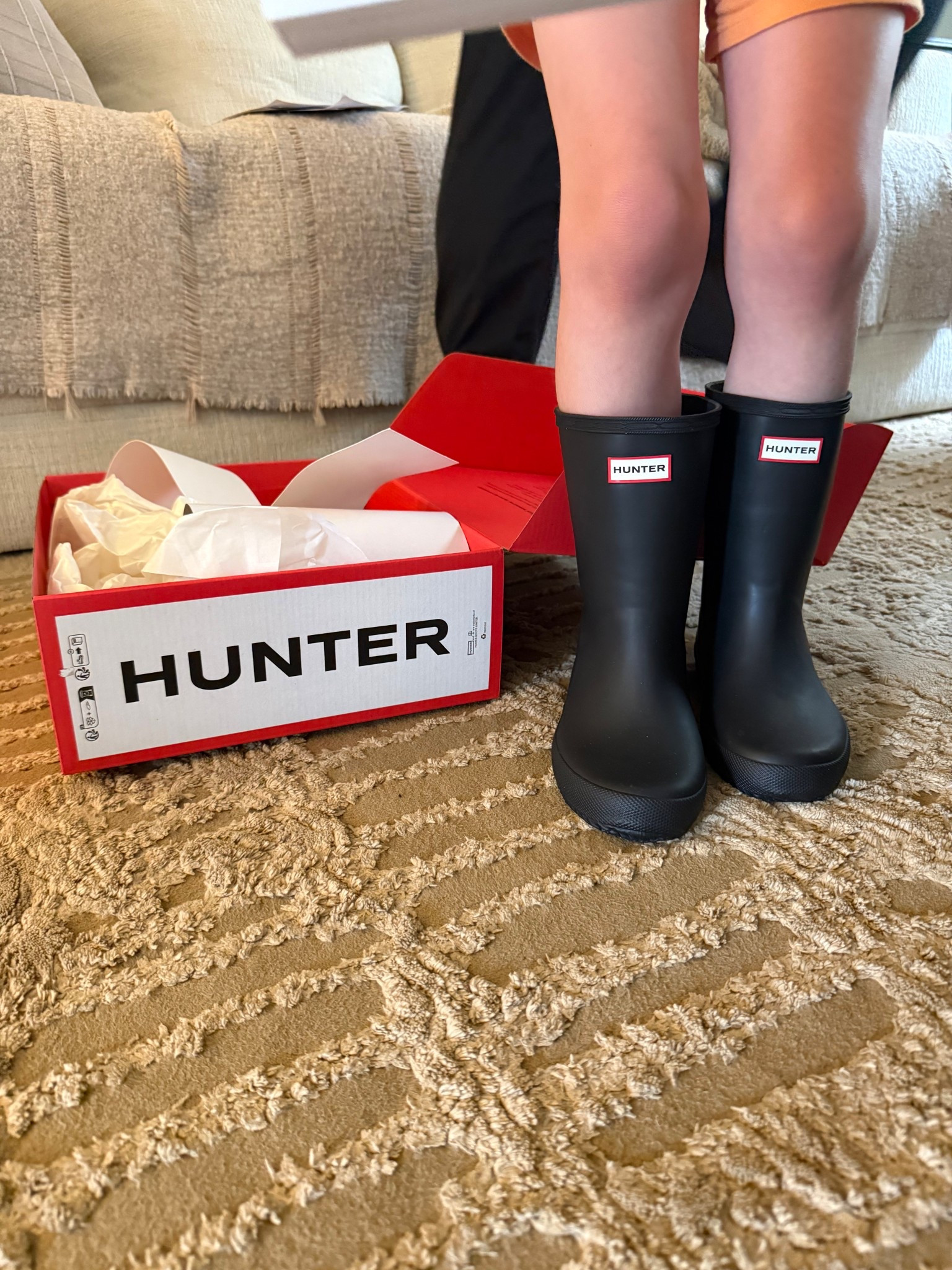 our favorite boots!! we do black for Jo so they can be hand me downs for honey too🤍
it was time for a size up for the big boy!

we tried xtratuf but always come back to hunter 

#LTKSeasonal #LTKKids #LTKdayinmylife
