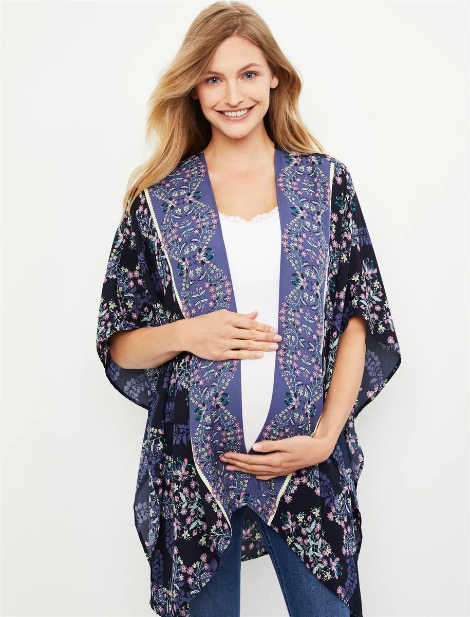Jessica Simpson Floral Maternity Kimono | Motherhood Maternity
