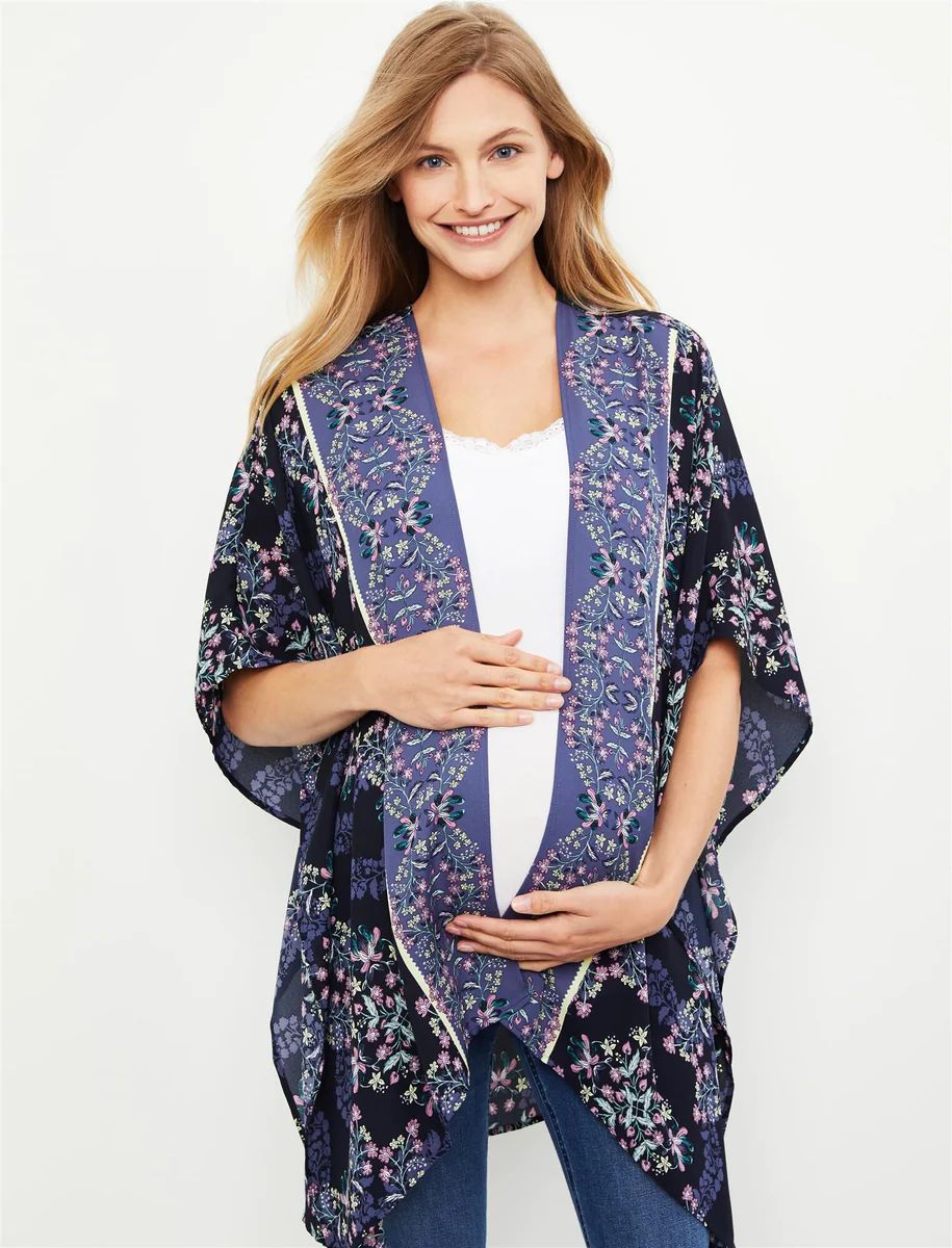 Jessica Simpson Floral Maternity Kimono | Motherhood Maternity