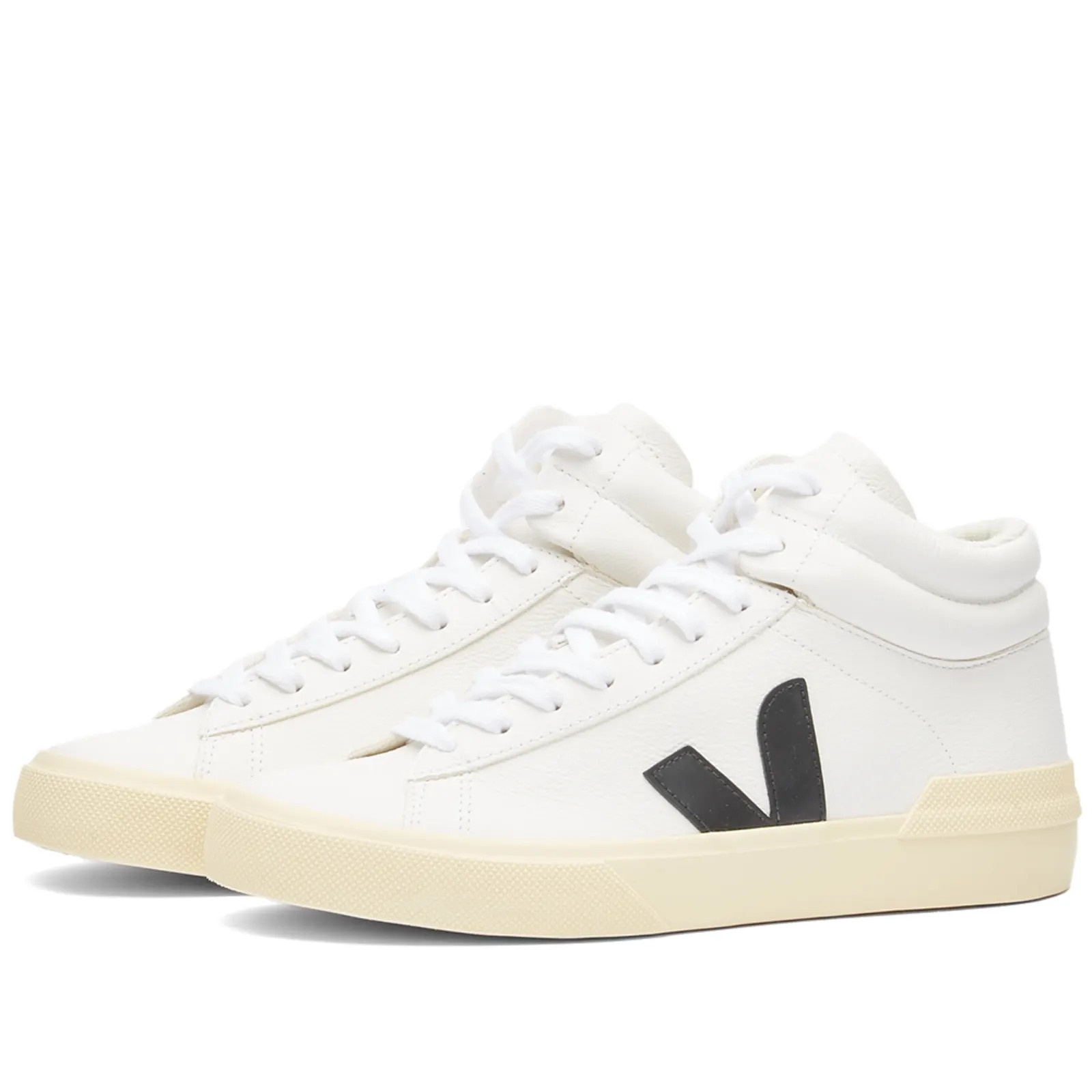 Veja Minotaur High Top Sneaker White, Black & Butter | END. (US) | End Clothing (US & RoW)