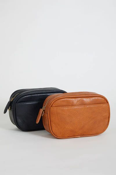 Vegan Leather Camera Bag (Available in Camel & Black) | Social Threads