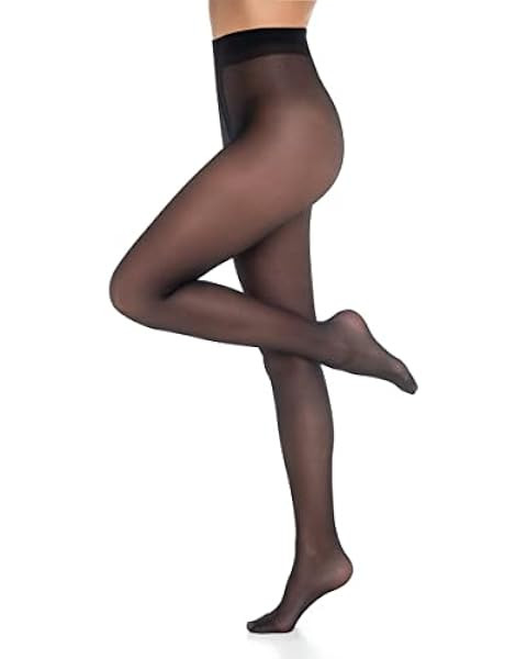 X-CHENG Fleece Lined Tights Sheer Women - Fake Translucent Warm Pantyhose Leggings Sheer Thick Ti... | Amazon (US)