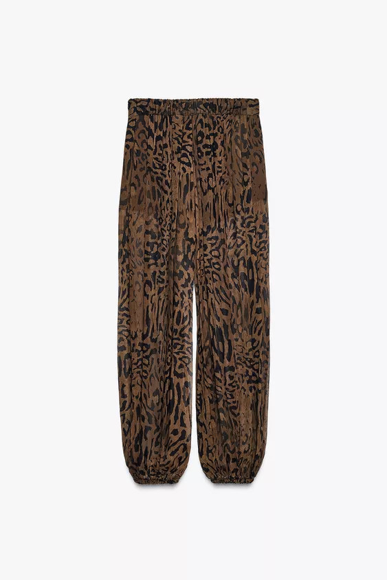 ZW COLLECTION ANIMAL PRINT BLOOMER PANTS | Zara Canada