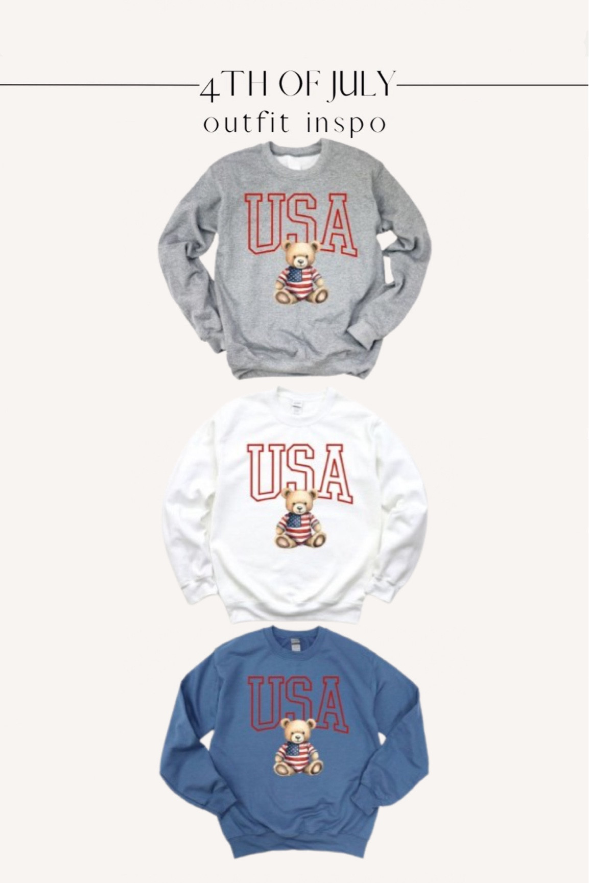 USA bear sweatshirts 😍😍


#LTKSeasonal #LTKFindsUnder50 #LTKStyleTip