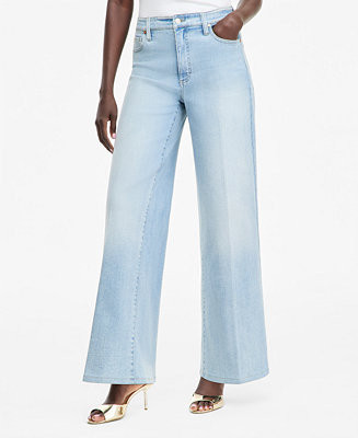 Women's High-Rise Wide-Leg Jeans | Macy's