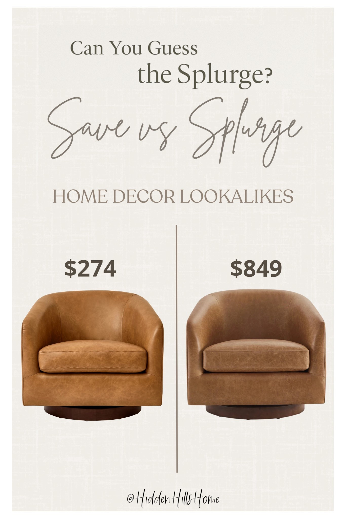Home decor dupe, swivel chair dupe, home decor lookalike 

#LTKHome #LTKSaleAlert #LTKStyleTip