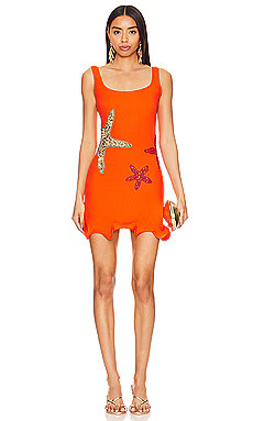 Leslie Amon Starfish Mini Dress in Orange from Revolve.com | Revolve Clothing (Global)