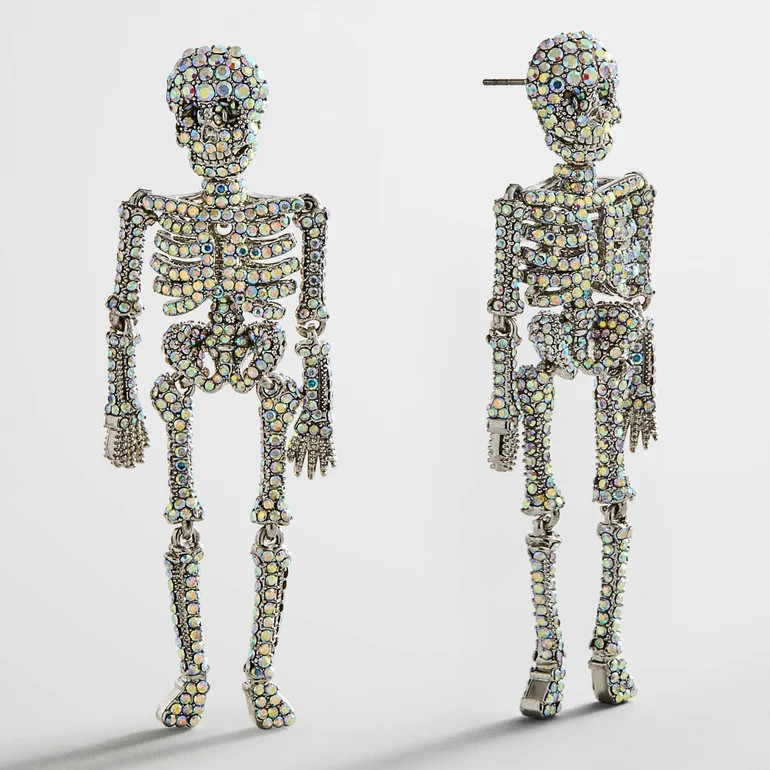 Bone-A-Fide Hottie Earrings - Silver/Iridescent | BaubleBar
