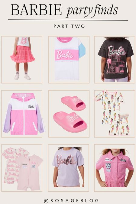 Barbie party finds for our four year old daughter 💗 So many good graphic tees and retro styles, obsessed!! If only they made all of these in adult sizes 😍

#LTKKids #LTKFindsUnder50 #LTKParties