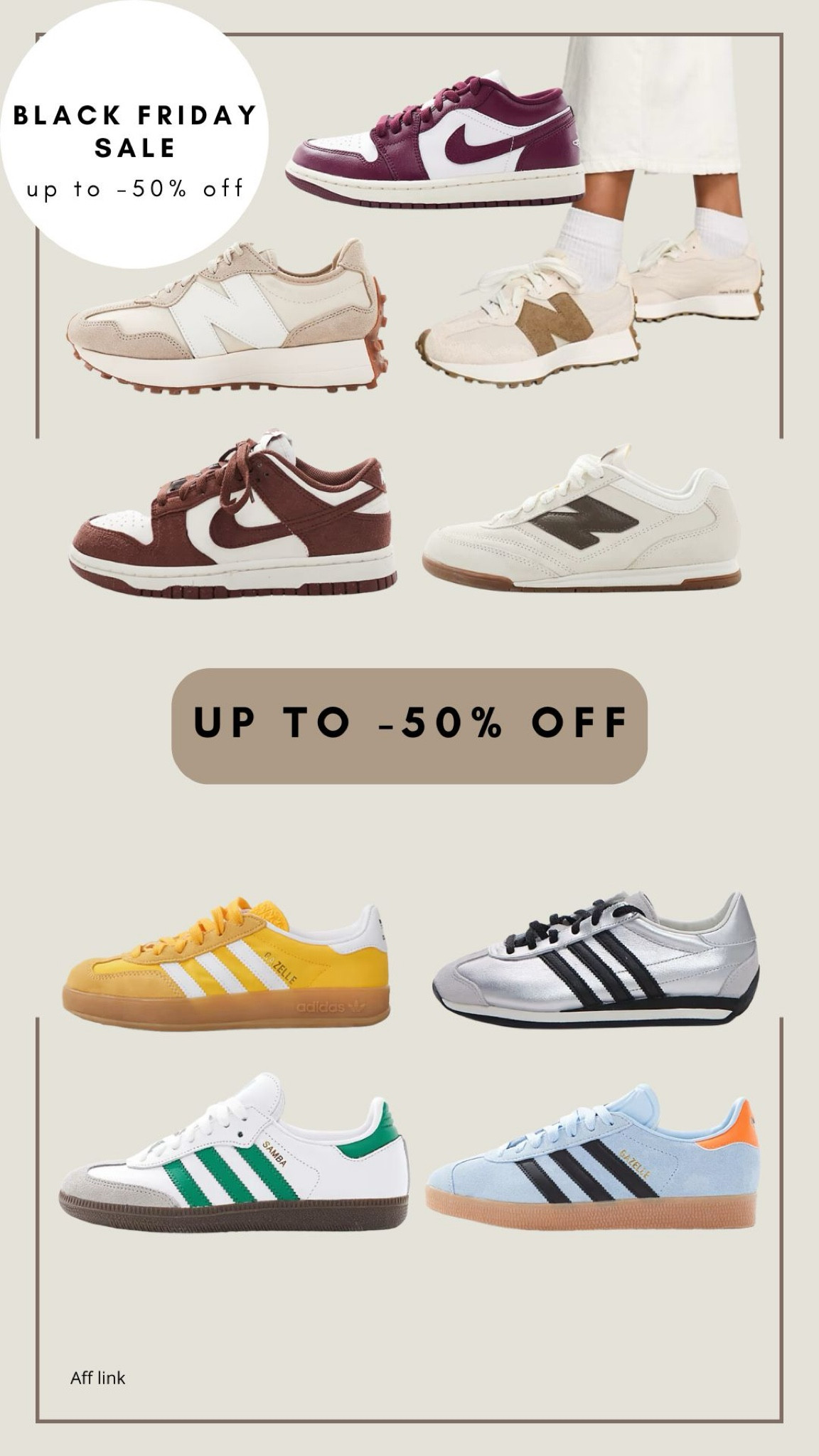 Sneakers up to -50% off in Black Friday sale!





Adidas Black Friday, adidas gazelle sale, new balance Black Friday sale, Nike Black Friday sale

#LTKCyberWeek #LTKshoes