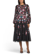 Long Sleeve 3d Embellished Maxi Dress | Women | Marshalls | Marshalls