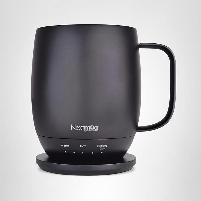 Nextmug - Temperature-Controlled, Self-Heating Coffee Mug (Black - 14 oz.) | Amazon (US)