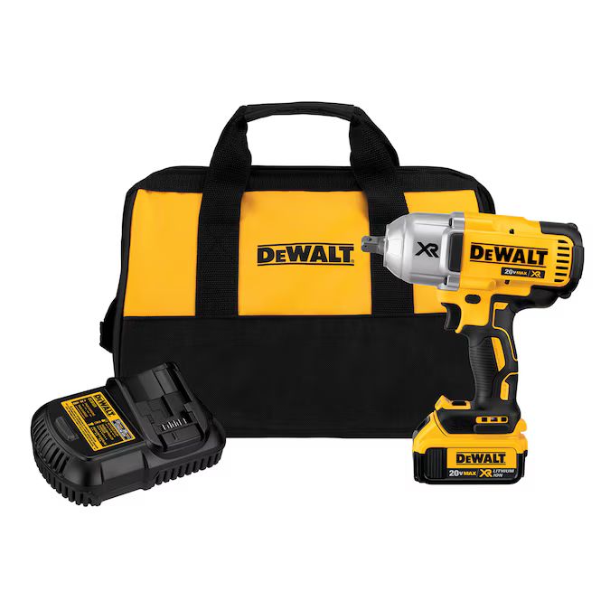 DEWALT Xr 20-volt Max Variable Speed Brushless 1/2-in Drive Cordless Impact Wrench (1-Battery Inc... | Lowe's
