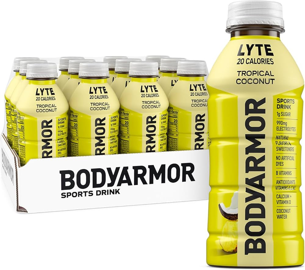 BODYARMOR LYTE Sports Drink Low-Calorie Sports Beverage, Tropical Coconut, Coconut Water Hydratio... | Amazon (US)