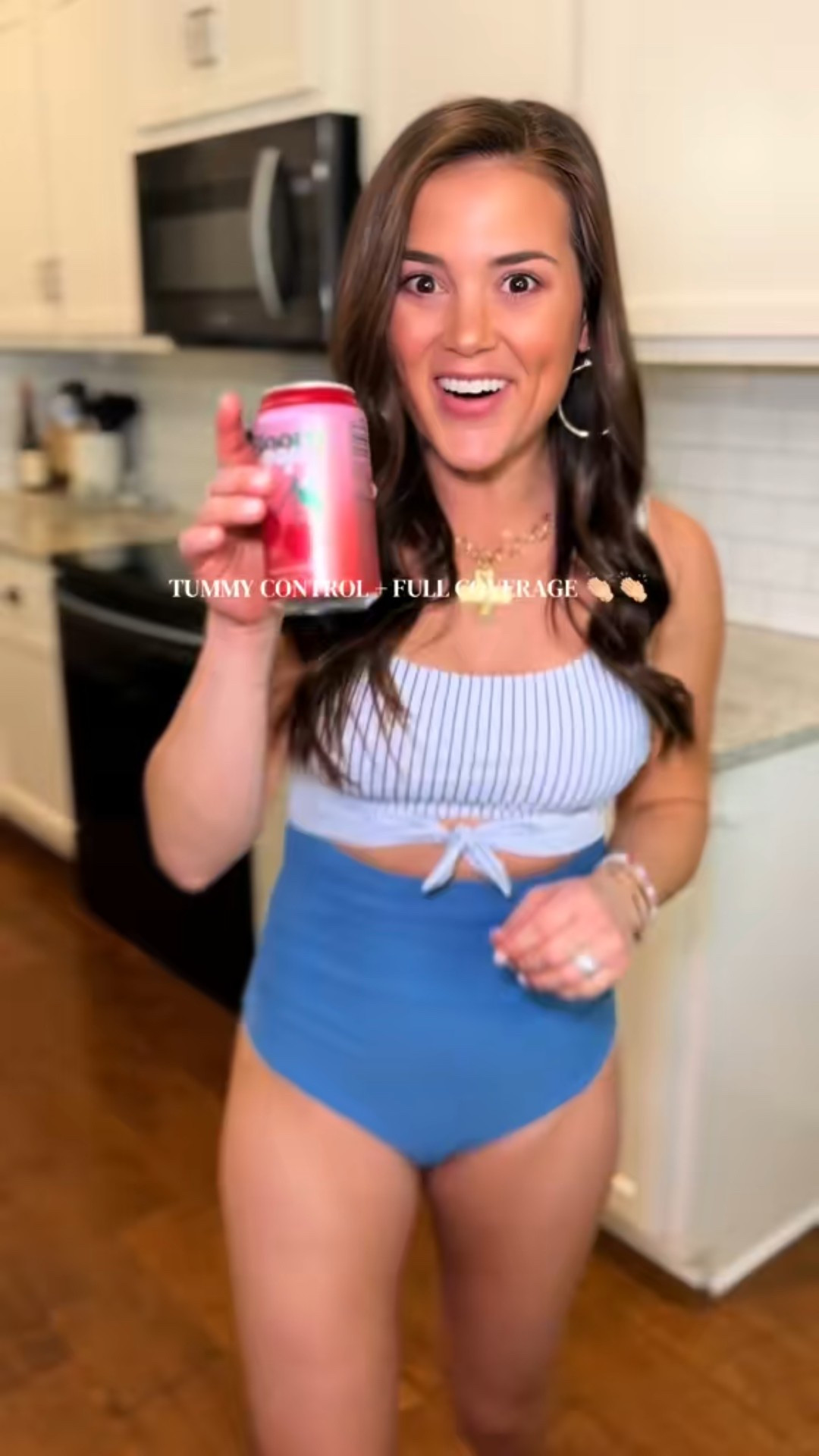 Tummy control and full coverage?? YES PLEASE! Wearing my true size small🩵