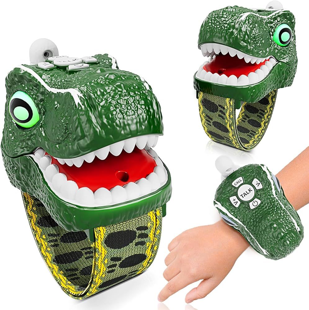 MLDKA Dinosaur Walkie Talkies for Kids 2 Pack Camping Gear T-Rex Outdoor Toys for Boys Girls Age ... | Amazon (US)