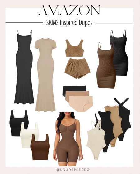 Skims inspired pieces on Amazon!
.
.
.
Skims dupe, skims dupes, shape wear, shapewear, sets, panties, underwear, bras, bodysuit, dresses, bodycon, tank tops, shorts, tees

#LTKstyletip #LTKfindsunder50 #LTKmidsize