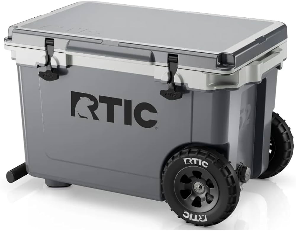 RTIC 52 Quart Ultra-Light Wheeled Hard Cooler Insulated Portable Ice Chest Box for Beach, Drink, ... | Amazon (US)