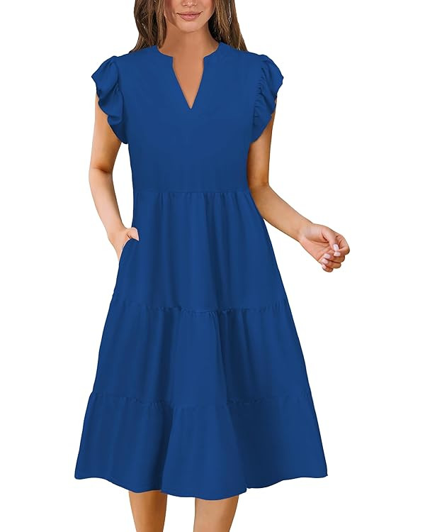 MixShe Summer Dresses for Women 2025 Elegant Classy Casual Fashion Dress S-XXL | Amazon (US)