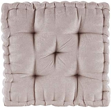 Intelligent Design Azza Floor Pillow Square Pouf Chenille Tufted with Scalloped Edge Design Hypoa... | Amazon (US)