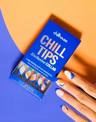 Chillhouse Chill Tips Re-useable Press-on Nails in Off Shore | ASOS (Global)