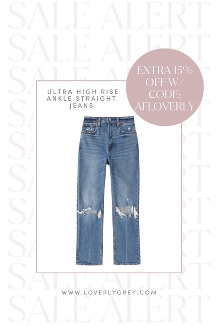 Loverly Grey’s favorite Abercrombie jeans are on major sale! 25% off plus an extra 15% off with code: AFLOVERLY she wears a 25!

#LTKsalealert #LTKFind #LTKunder100