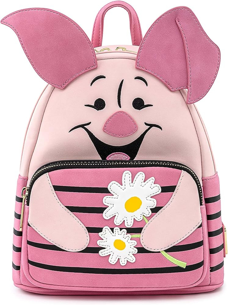 Loungefly Disney Winnie the Pooh Piglet Cosplay Womens Double Strap Shoulder Bag Purse | Amazon (US)