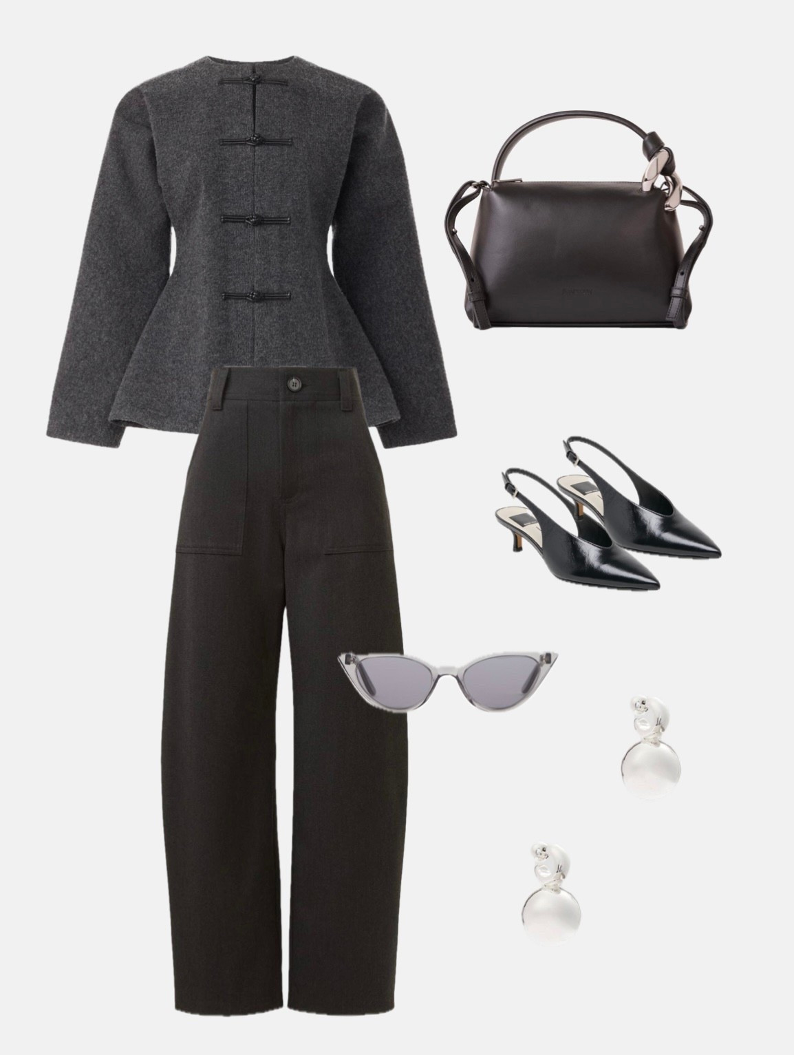 🖤

Black outfit
Rent the runway
Barrel jeans
Black jeans
High waisted jeans
Grey coat
Cool sunglasses
Grey glasses
Black heels
Pointed toe heels
Black bag
Black purse
Silver earrings
Ball earrings
Chic outfit
Fall outfit
Fall style
Winter outfit
Winter style
Peplum coat

#LTKootd