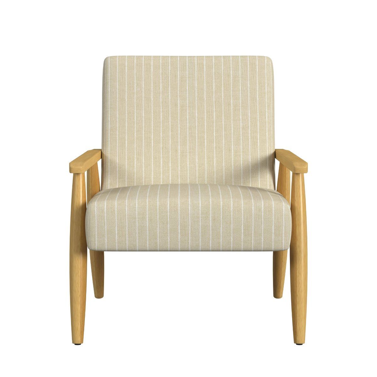 Wood Frame Accent Chair Beige - HomePop | Target