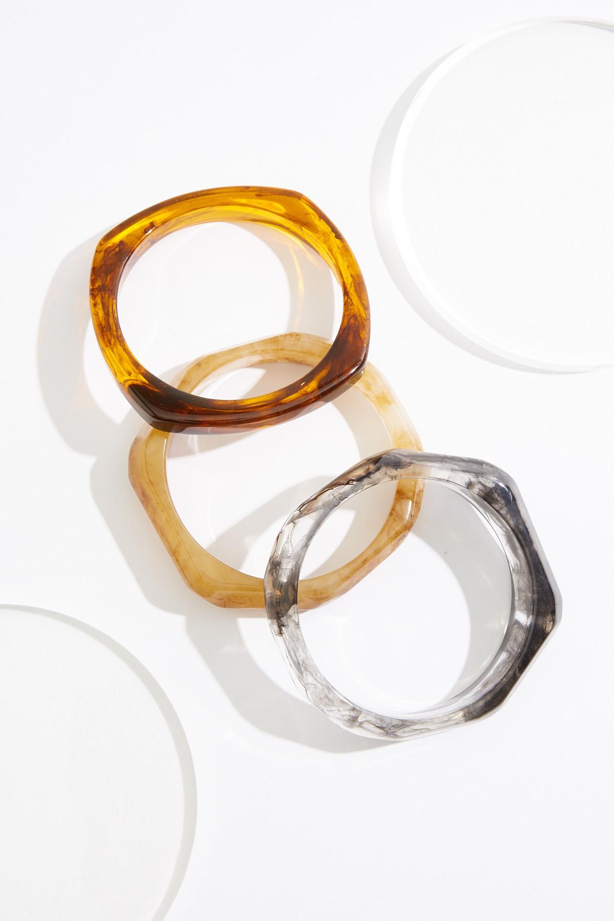 Xl Lucite Mixed Bangle Bracelet Set | Cato Fashions