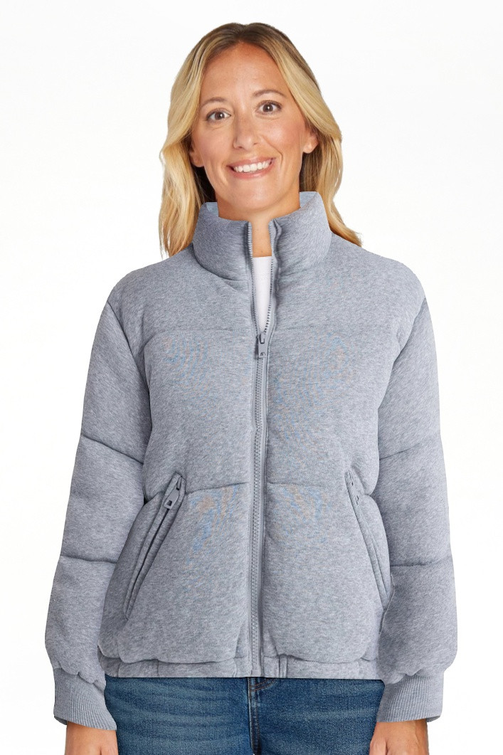 No Boundaries Knit Puffer Jacket, Women's | Walmart (US)