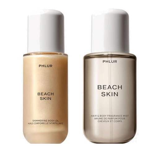 PHLUR Beach Skin Body Mist (8 Fl Oz) and Shimmering Body Oil (4 Fl Oz) - Coconut, Sandalwood and Vanilla Scented | Amazon (US)