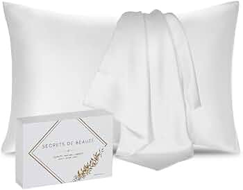 Funda de Almohada 100% Natural de Seda de Morera 25 Momme Grado 6A orgánica Pieles sensibles - A... | Amazon (ES)