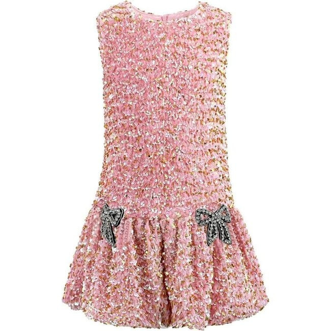 Lola + The Boys | Rosie Bows Dress (Pink, Size 2Y) | Maisonette | Maisonette