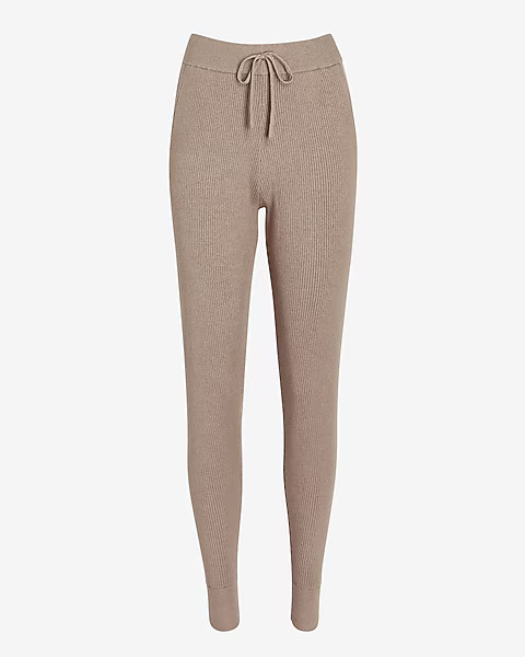 High Waisted Cozy Ribbed Jogger Pant | Express