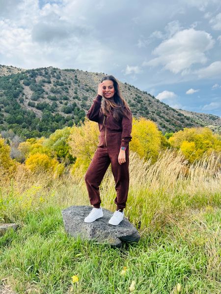 Headed up into the mountains today to catch some fall foliage it was gorgeous! Comfiest one piece to ever exist! It’s the softest item I own now!! #fabletics 

#LTKGiftGuide #LTKHoliday #LTKstyletip