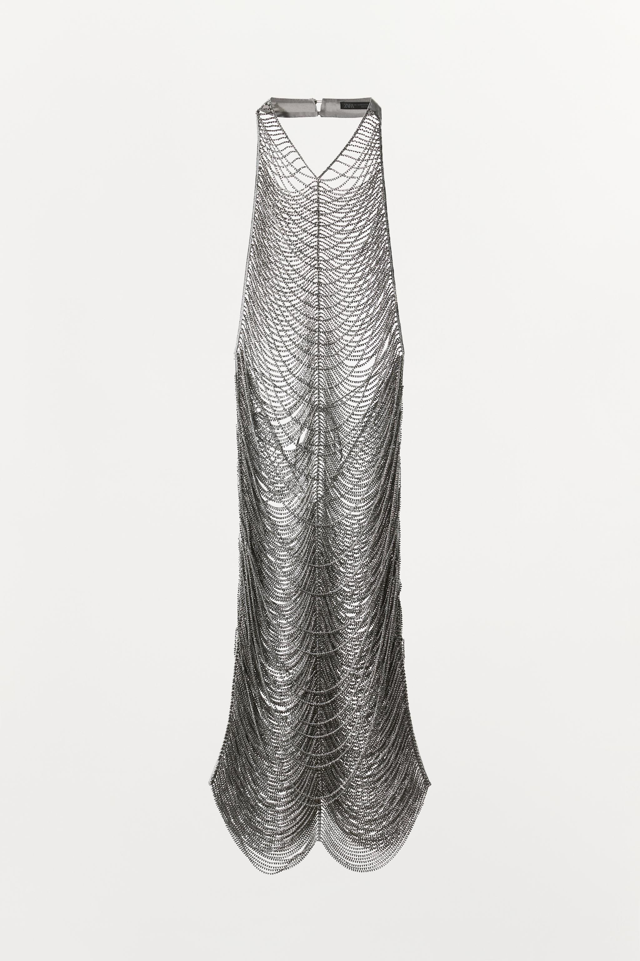 SPARKLY HALTER MINI DRESS | Zara US