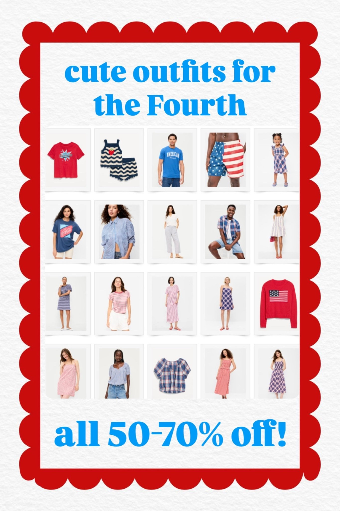 July 4th outfits for the whole family- 50% off!

#LTKSaleAlert #LTKKids #LTKOver40