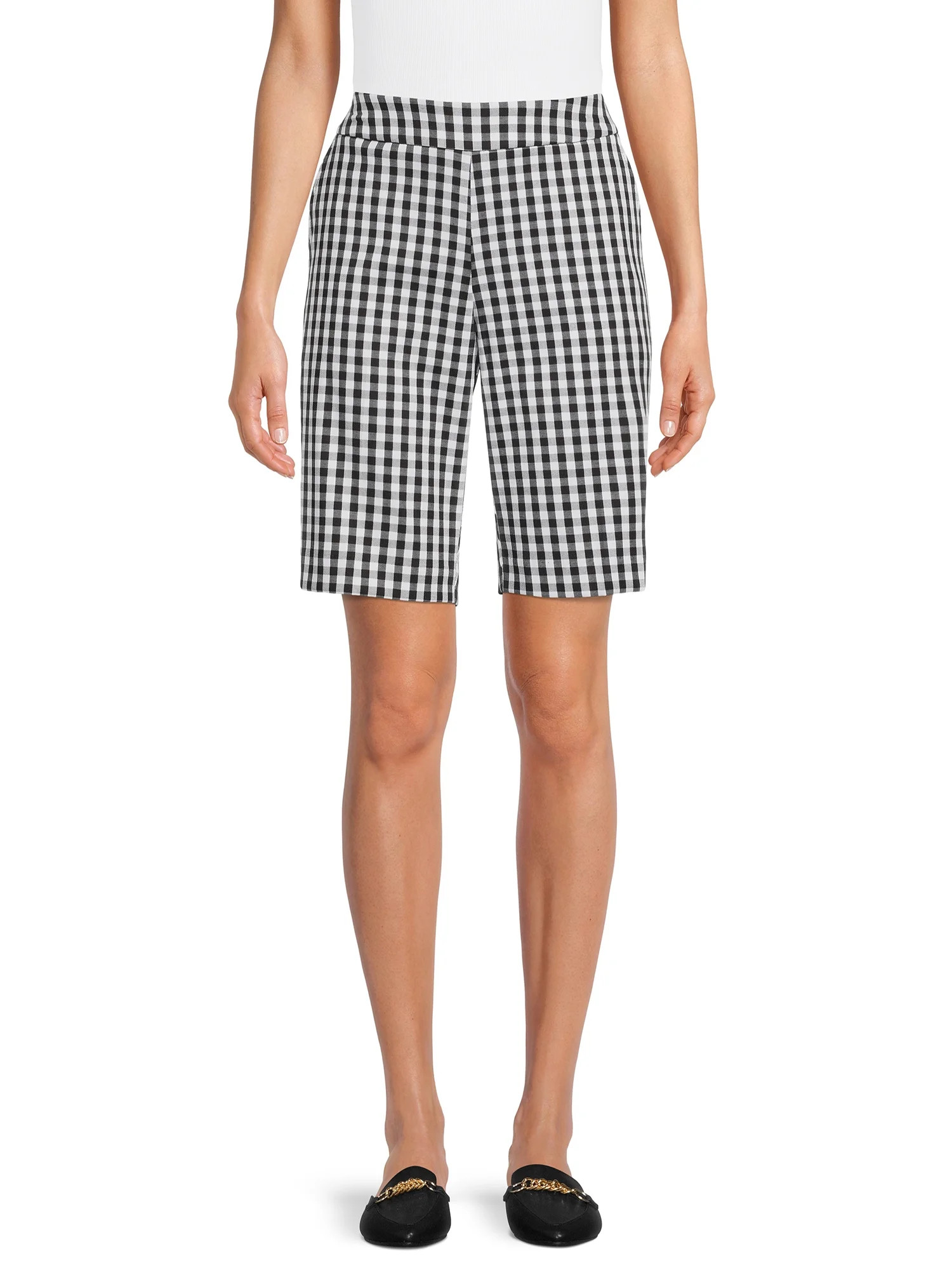 Time and Tru Women's Pull-On Bermuda Shorts - Walmart.com | Walmart (US)