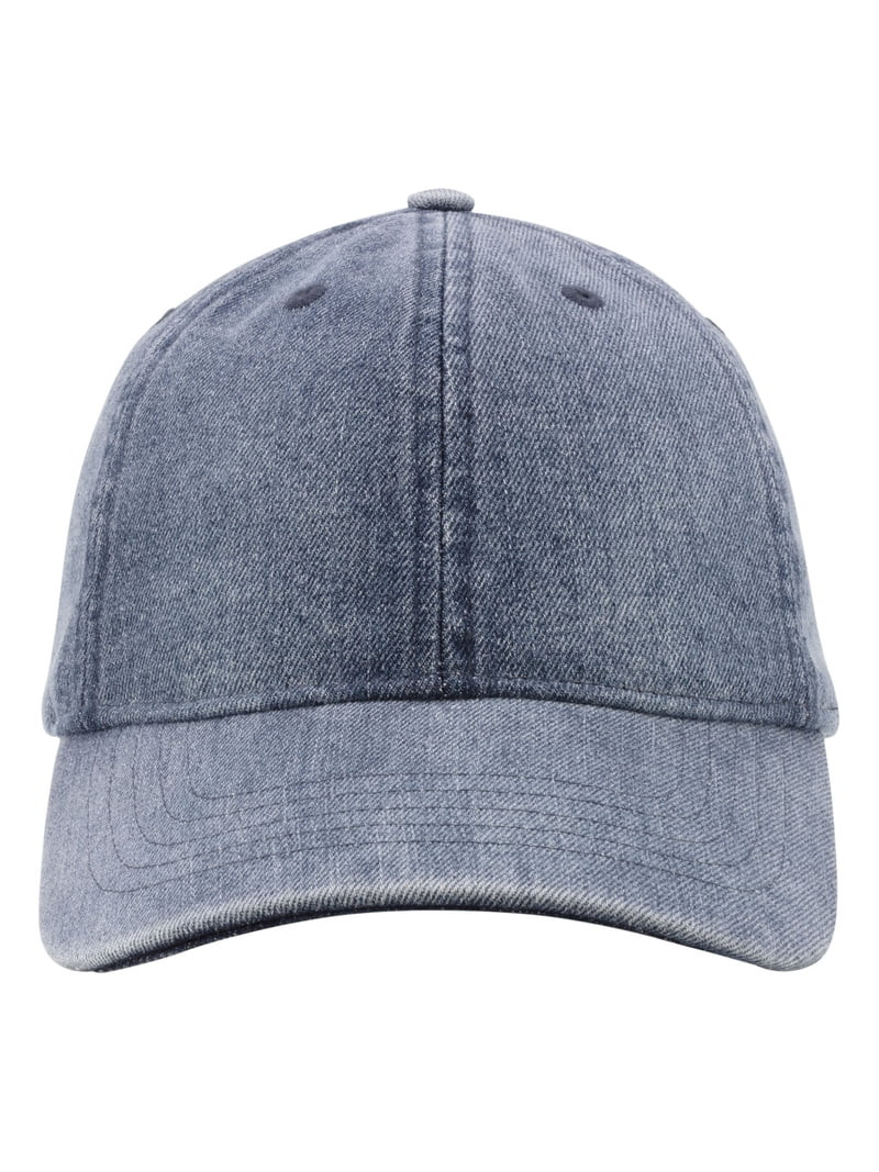 Time and Tru Solid Baseball Hat- Medium Denim | Walmart (US)