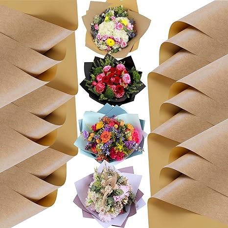 the florist Supply Shop by DecoWraps 20 Sheets Premium Flower Wrapping Paper | Waterproof Flower ... | Amazon (US)